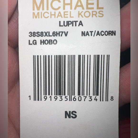 NWT Michael Kors LUPITA NAT/ACORN LG HOBO $398 Firm Price No offers please - Picture 8 of 8